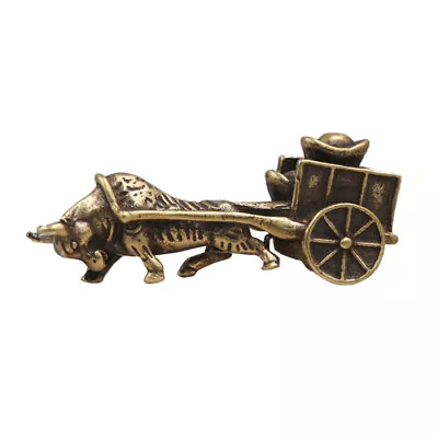 Buy Prosperity And Abundance: Brass Bull Feng Shui Statue For Wealth And Luck • 8.29£