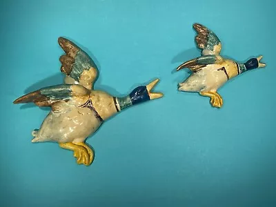 Buy Two Hand Painted Flying Ducks Similar To Beswick • 39£