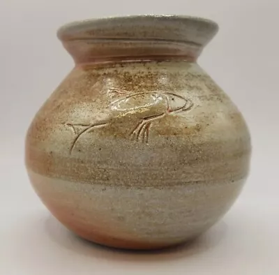 Buy Buck Pottery Wood Fired Stoneware Fish Vase • 24.07£