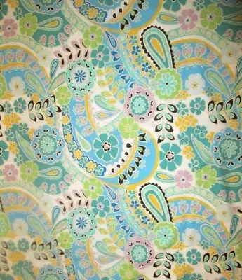 Buy POTTERY BARN TEEN Full-queen Floral Paisley Duvet Cover--blues-purple-greens... • 57.52£