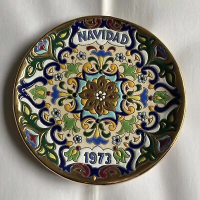Buy Vintage 1973 Navidad (Christmas) Plate   Hand Enamelled From Servilla Ceramics • 12£