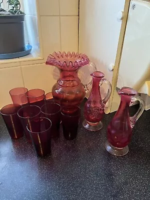Buy Antique Cranberry Glass Job Lot • 40£