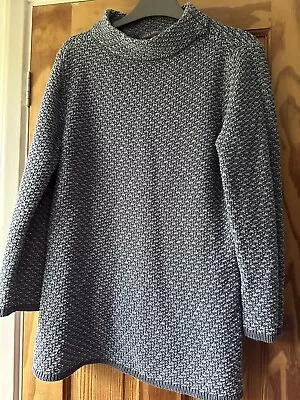Buy Laura Ashley Ladies Knitted Long Jumper Cotton Blend Size 12 In Vgc • 10£
