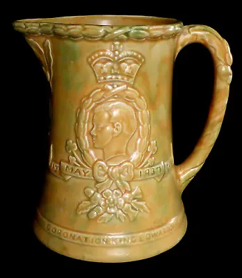 Buy Rare King Edward VIII Coronation 1937 Musical Marbled Ceramic Jug By Arthur Wood • 65£