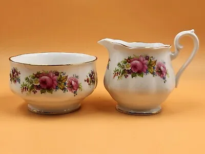 Buy Royal Albert China Chatsworth Design Tea Size Creamer & Open Sugar Bowl Set. • 39.95£