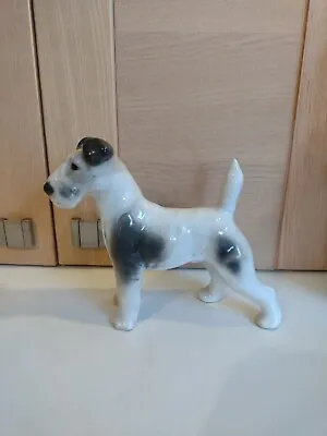 Buy Vintage Pfeffer Gotha Porcelain Fox Terrier Dog Figurine 1930's • 29£