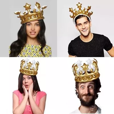 Buy Inflatable Adult Crown Street Party Fun Prop Decoration Fancy Dress - Coronation • 2.99£