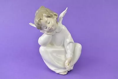 Buy Lladro Angel Dreaming With Wings Figurine Glossy Porcelain #4961 Vintage  • 19.99£