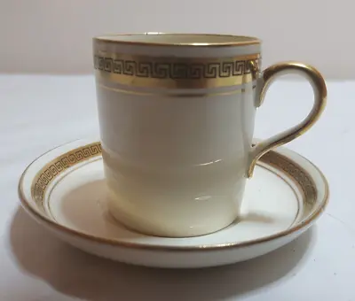 Buy CORONA WARE COFFEE CUP & Saucer  MADE S.HANCOCK & SONS, Cream & Gold • 4£