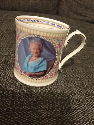 Buy Aynsley Bone China Mug - 100th Birthday - Queen Elizabeth, The Queen Mother 2000 • 12.99£