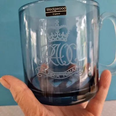Buy Wedgewood Engraved Glass Tankard Royal Army Ordnance Corps Queen's Visit 1972 • 20£