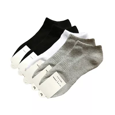 Buy 5 Pairs Socks Low Cut Men Socks Foot-ware Walking Sports Daily Dressing • 12.59£