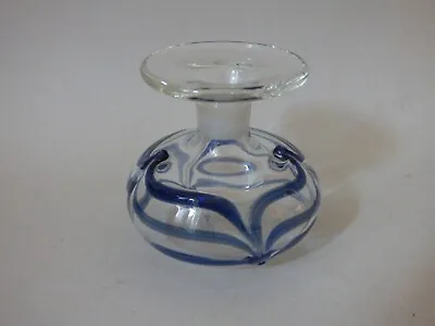 Buy Rare British J Young 1982 Lead Art Glass Flower Stem Bud Vase Signed Free Uk P+p • 18.42£
