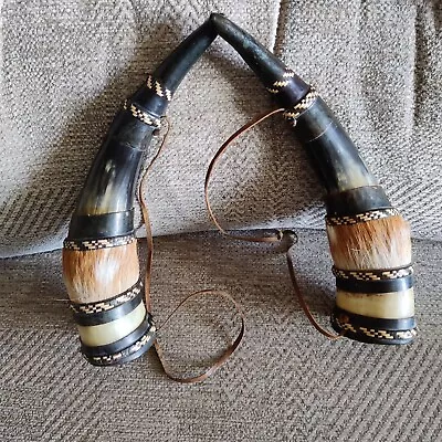 Buy A Pair Of Decorative Drinking Horns 10in • 12£