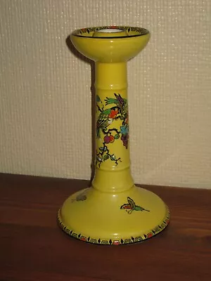 Buy Bursley Frederick Rhead Yellow Parrots Very Rare 8 Inch Candlestick 1920s • 24.99£