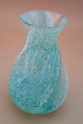 Buy Retro 'Caithness Type'  Glass Bud Vase With Swirls • 3.99£