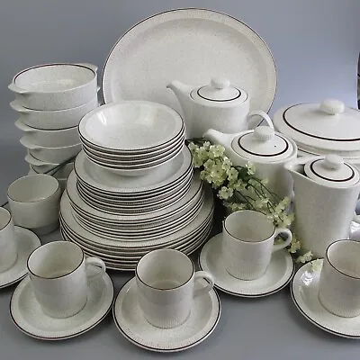 Buy Poole Parkstone Dinner Service Set. 1970's Retro Vintage. Plates Bowls Cups Pots • 189.99£