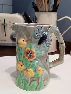 Buy E Radford Butterfly Ware Jug Art Deco Marked Made In Great Britain. Hand Painted • 7.50£