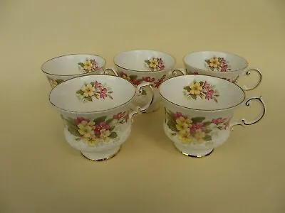 Buy Elizabethan Staffordshire Fine Bone China 5 Floral Tea Cups, Replacement Items, • 15£
