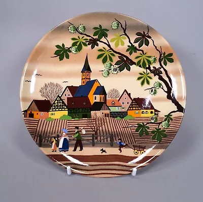 Buy Poole Pottery 6  Plate Barbara Furstenhofer 427 Autumn II Seasons Series • 4.99£