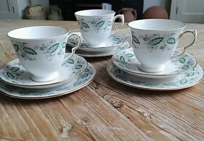 Buy 3xVintage Queen Anne Bone China Tea Set ,Cups Saucers Side Plates Tea/ Coffee  • 30£