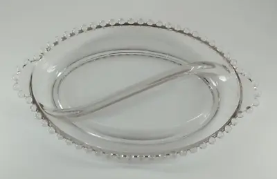 Buy Imperial CANDLEWICK Elegant Glassware DIVIDED Oblong DISH Handled Nuts Relish • 12.01£