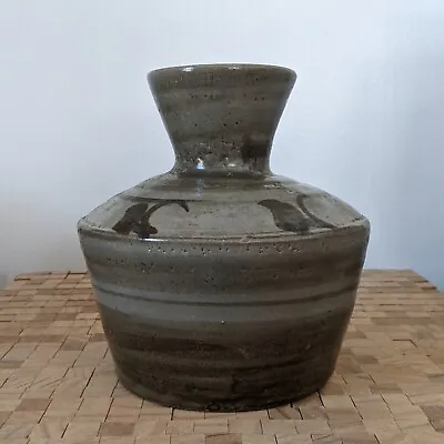Buy Hamada Shinsaku Large Nuka Banded Vase - Mashiko Japanese Studio Art Pottery • 426.76£