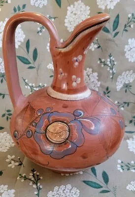 Buy BEAUTIFUL VINTAGE LARGE MEXICAN Tonala POTTERY PITCHER • 75.85£