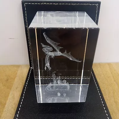 Buy Laser Etched Glass Paperweight  Dragon  • 7.49£