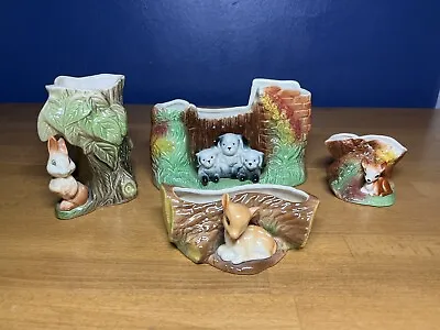 Buy Lovely Vintage Eastgate Pottery Fauna Figurines X4 • 10£