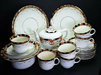 Buy Antique Art Nouveau Standard China Imari Pattern Tea Set • 70£