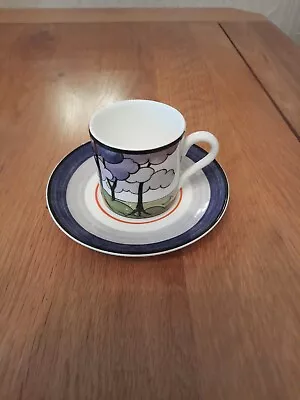 Buy  Clarice Cliff Blue Firs Design Ltd Edition Cup+saucer In Pristine Condition • 18£