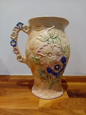Buy 1930's Vintage ARTHUR WOOD Art Deco Jug Vase 8 - Wild Flower • 15£