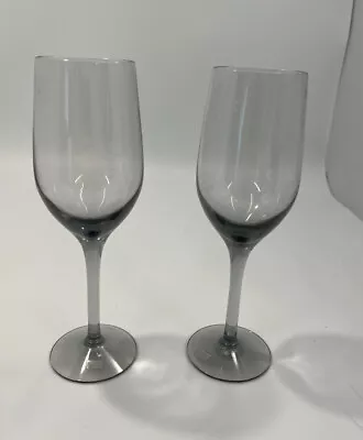 Buy 1960'S/70'S WEDGEWOOD GENEVIEVE SMOKED LEAD CRYSTAL  2 X GLASSES - Collectable - • 25£