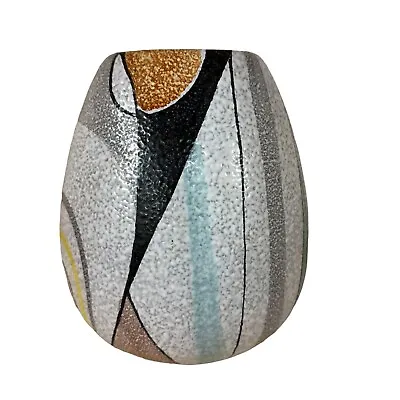 Buy Vtg 50s 60s Rumba Flora Gouda Holland Ceramic Vase #1043 Multicolor Round MCM • 173.71£