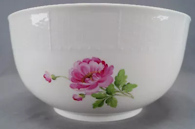 Buy Large Meissen Hand Painted Floral Porcelain 9 5/8 Inch Punch Bowl C. 1814 - 1860 • 628.81£