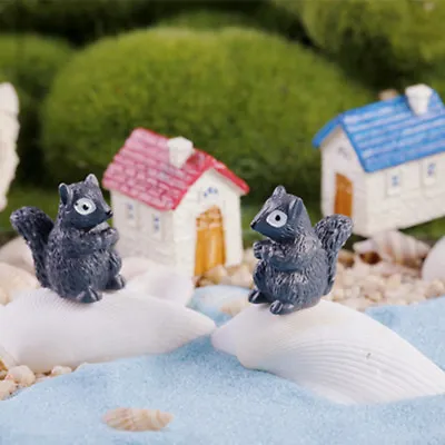 Buy Squirrel Cartoon Miniatures Decoration Garden Ornament Figurines Micro Landscape • 1.50£