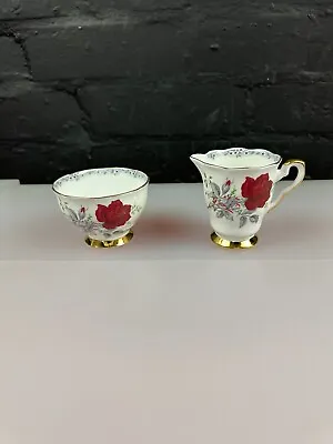 Buy Royal Stafford China Roses To Remember Cream Milk Jug 3  And Open Sugar Bowl Set • 13.99£