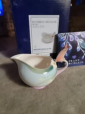 Buy Franz Fine Porcelain Collection Butterfly Cream Jar 2001   XP1947 • 75.45£