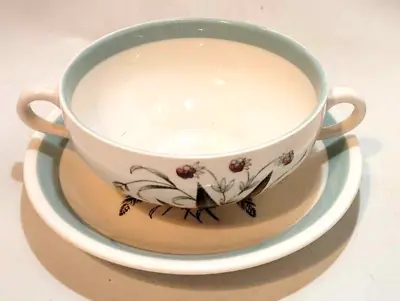 Buy Alfred Meakin & Crown Goldendale HEDGEROW Soup Coup And Saucer Soup Bowl • 12£