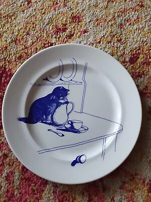 Buy The National Trust Vintage BLUE CAT  'Got The Cream'  Plate  Kingston Lacy  VGC • 8£