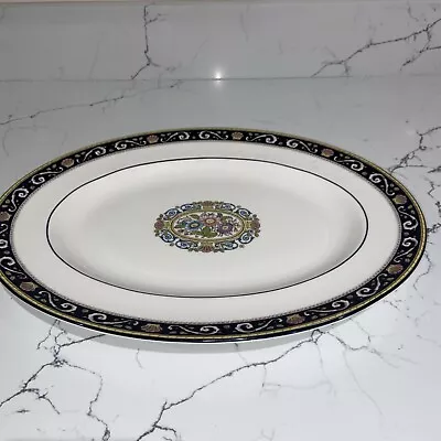 Buy Wedgwood Runnymede W4472 Large Meat Plate Platter Serving Dish 14” X 11” • 8.49£