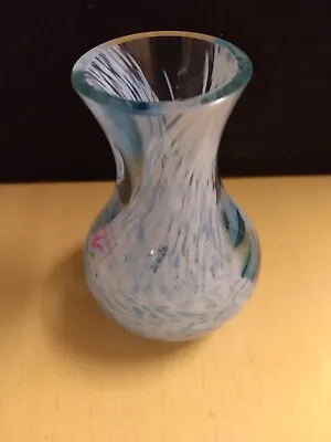 Buy Vintage 1980s (BNIB) Caithness Crystal Glass RONDO Blue Vase 4153 • 9.99£