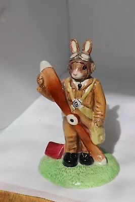 Buy Bunnykins Figurine By Royal Doulton DB369 PILOT - WW2 Collection. Grey Goggles. • 10£