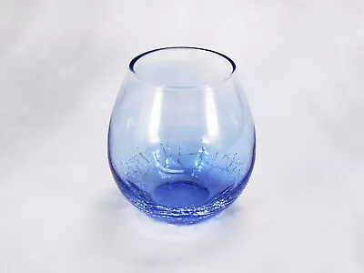 Buy Pier 1 Crackle Blue Stemless Wine Glass • 18.94£