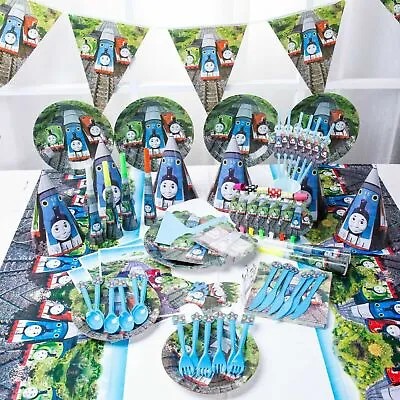 Buy THOMAS THE TRAIN ENGINE Birthday Party Tableware, Decorations And Balloons • 5.99£