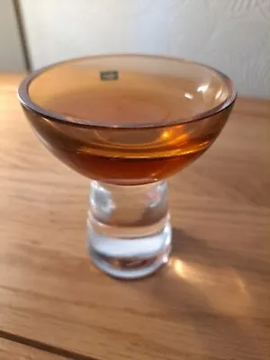 Buy Caithness /Amber/ Glass Footed /Coupe Bowl / Gift Idea / Classic / Sweet Dish • 16.25£