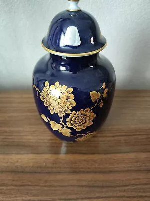 Buy Kaiser Ak Porcelain Cobalt Blue Bijou Lidded Vase  • 30£