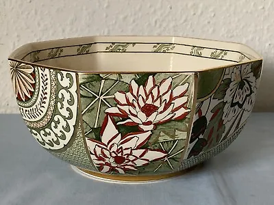 Buy Large Masons Ironstone Applique Octagonal Hand Painted Bowl - Excellent • 24.95£