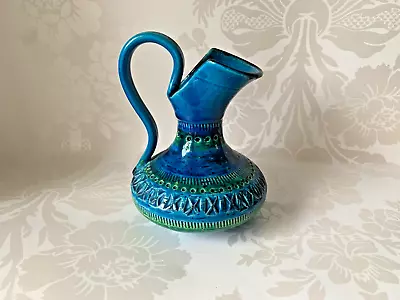 Buy Aldo Londi Bitossi Rimini Blue Glazed Ceramic Pottery Jug • 500£